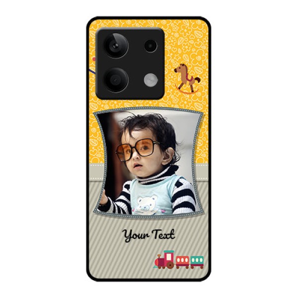 Xiaomi Redmi Note 13 5G Custom Glass Phone Case - Baby Picture Upload Design Xiaomi Redmi Note 13 5G Custom Glass Phone Case - Baby Picture Upload Design