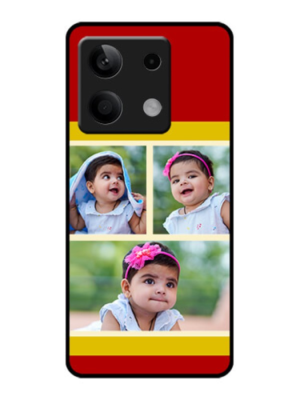 Custom Xiaomi Redmi Note 13 5G Custom Glass Phone Case - Multiple Pic Upload Design