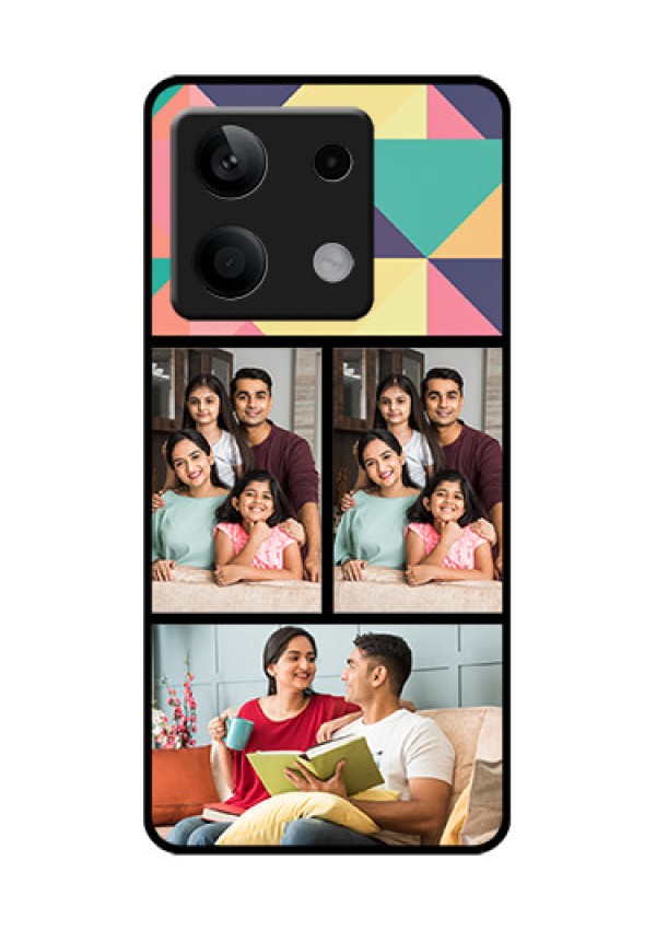 Xiaomi Redmi Note 13 5G Custom Glass Phone Case - Bulk Pic Upload Design