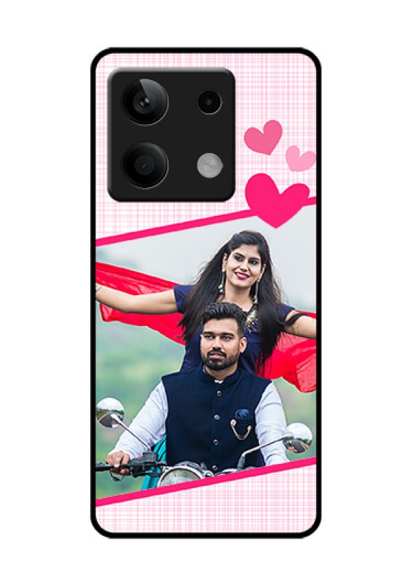 Xiaomi Redmi Note 13 5G Custom Glass Phone Case - Love Shape Heart Design