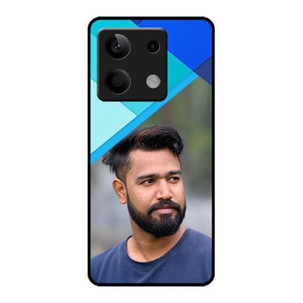 Xiaomi Redmi Note 13 5G Custom Glass Phone Case - Blue Pattern Design Xiaomi Redmi Note 13 5G Custom Glass Phone Case - Blue Pattern Design