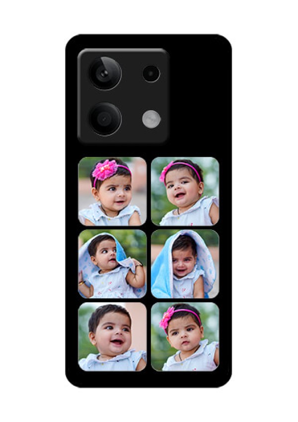 Xiaomi Redmi Note 13 5G Custom Glass Phone Case - Multiple Pictures Design