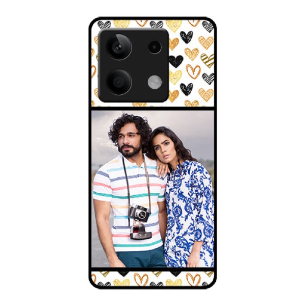 Xiaomi Redmi Note 13 5G Custom Glass Phone Case - Love Symbol Design Xiaomi Redmi Note 13 5G Custom Glass Phone Case - Love Symbol Design