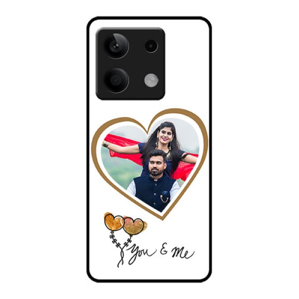 Xiaomi Redmi Note 13 5G Custom Glass Phone Case - You & Me Design
