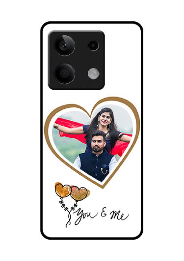 Xiaomi Redmi Note 13 5G Custom Glass Phone Case - You & Me Design