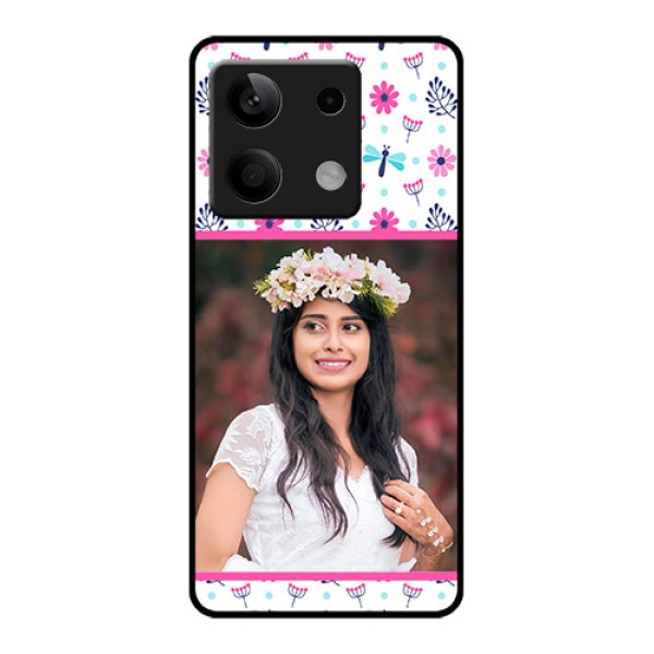Xiaomi Redmi Note 13 5G Custom Glass Phone Case - Colorful Flower Design Xiaomi Redmi Note 13 5G Custom Glass Phone Case - Colorful Flower Design