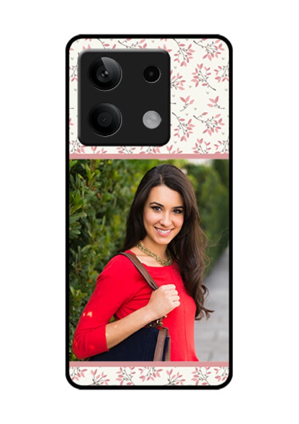 Xiaomi Redmi Note 13 5G Custom Glass Phone Case - Stunning Floral Design