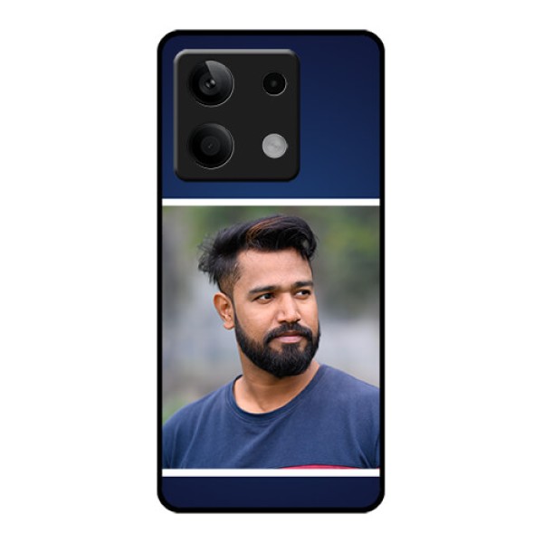 Xiaomi Redmi Note 13 5G Custom Glass Phone Case - Simple Royal Blue Design Xiaomi Redmi Note 13 5G Custom Glass Phone Case - Simple Royal Blue Design
