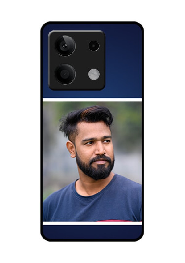 Xiaomi Redmi Note 13 5G Custom Glass Phone Case - Simple Royal Blue Design