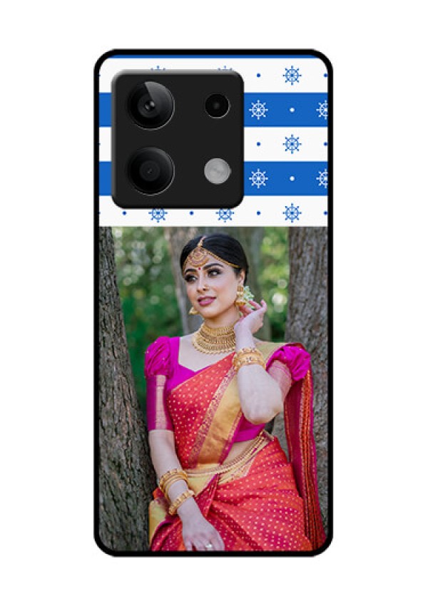 Xiaomi Redmi Note 13 5G Custom Glass Phone Case - Snow Pattern Design