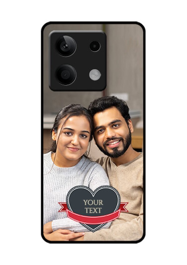 Xiaomi Redmi Note 13 5G Custom Glass Phone Case - Just Married Couple Design