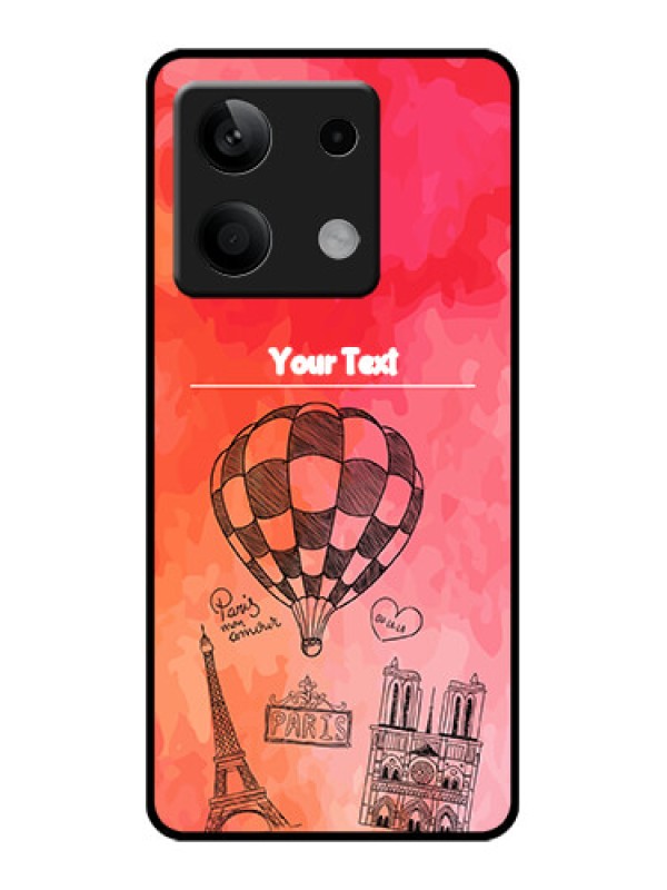 Custom Xiaomi Redmi Note 13 5G Custom Glass Phone Case - Paris Theme Design