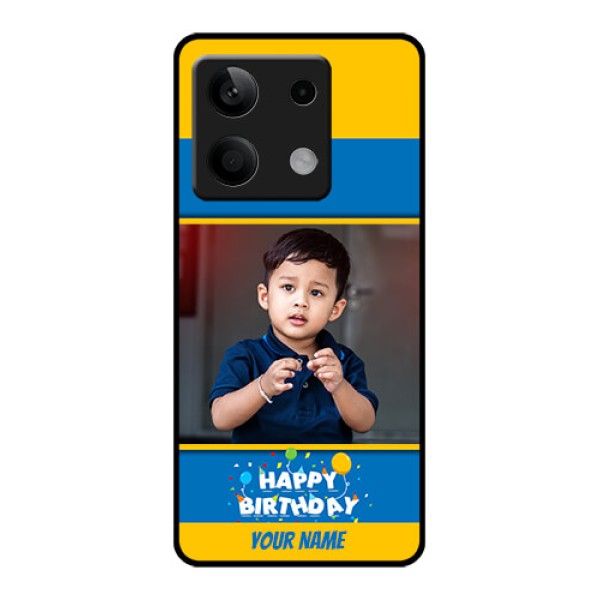 Xiaomi Redmi Note 13 5G Custom Glass Phone Case - Birthday Wishes Design Xiaomi Redmi Note 13 5G Custom Glass Phone Case - Birthday Wishes Design
