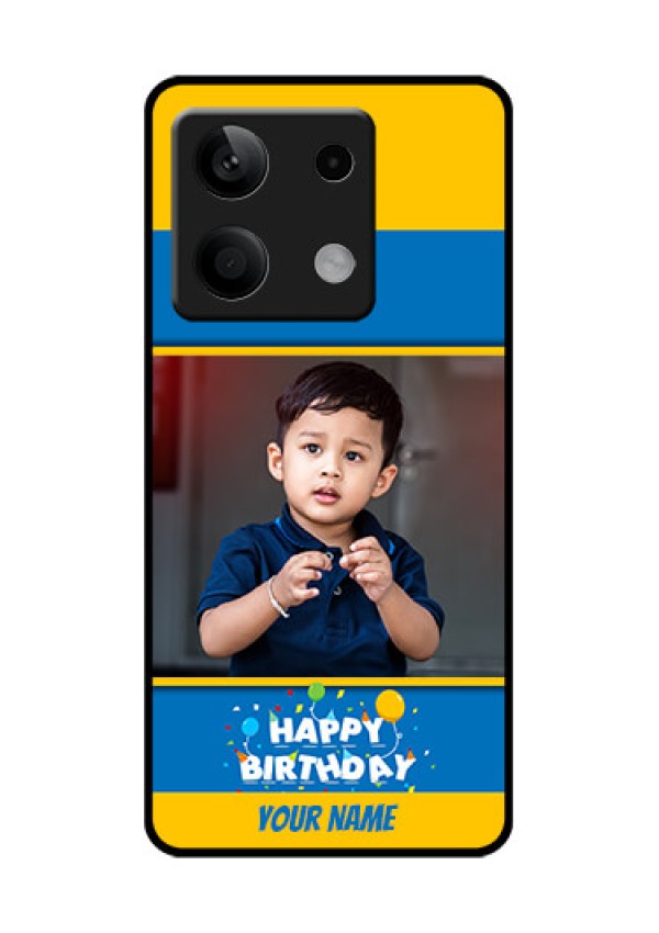 Xiaomi Redmi Note 13 5G Custom Glass Phone Case - Birthday Wishes Design