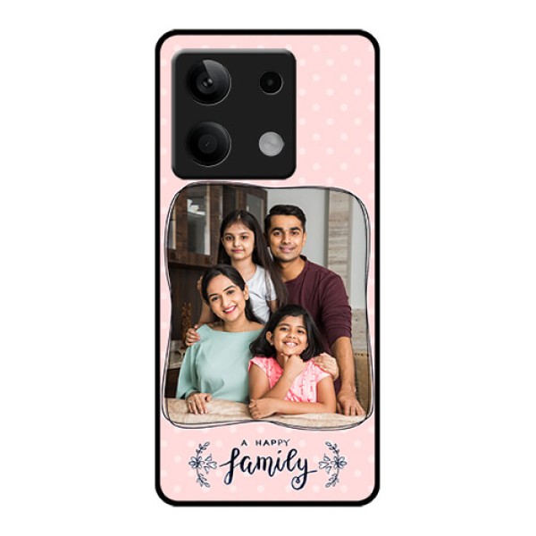 Xiaomi Redmi Note 13 5G Custom Glass Phone Case - Family With Dots Design Xiaomi Redmi Note 13 5G Custom Glass Phone Case - Family With Dots Design