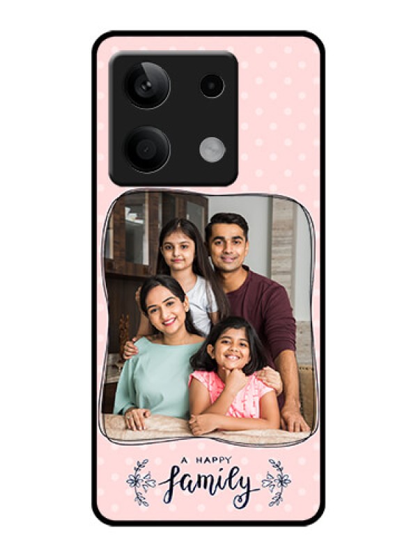 Custom Xiaomi Redmi Note 13 5G Custom Glass Phone Case - Family With Dots Design
