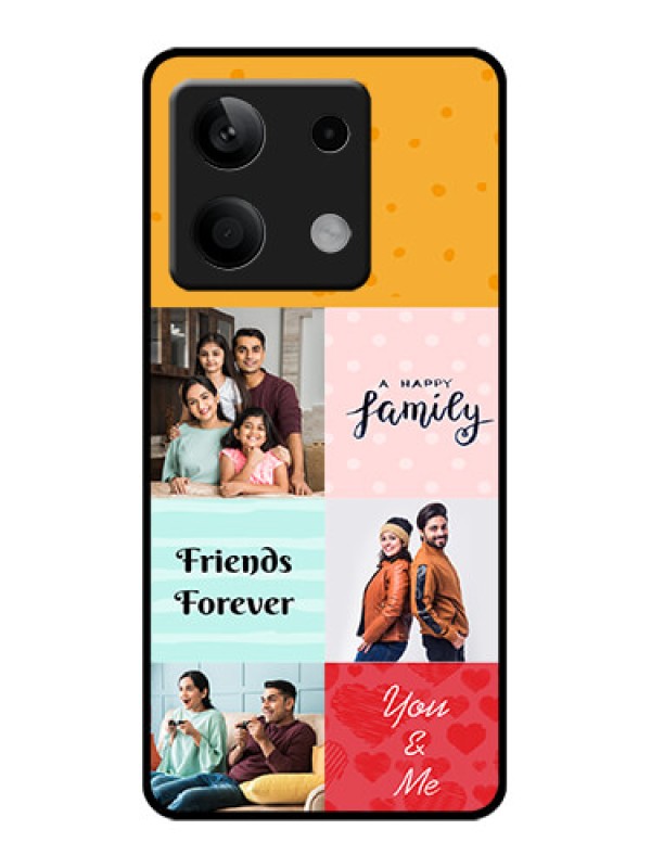 Custom Xiaomi Redmi Note 13 5G Custom Glass Phone Case - Images With Quotes Design