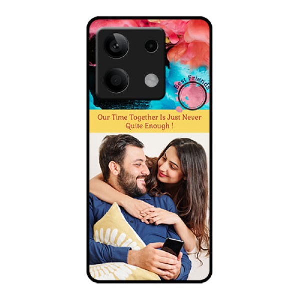 Xiaomi Redmi Note 13 5G Custom Glass Phone Case - Quote With Acrylic Painting Design Xiaomi Redmi Note 13 5G Custom Glass Phone Case - Quote With Acrylic Painting Design