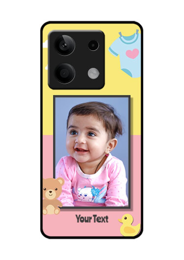 Xiaomi Redmi Note 13 5G Custom Glass Phone Case - Kids 2 Color Design