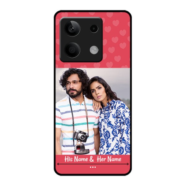 Xiaomi Redmi Note 13 5G Custom Glass Phone Case - Simple Love Design