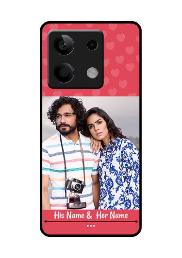 Xiaomi Redmi Note 13 5G Custom Glass Phone Case - Simple Love Design