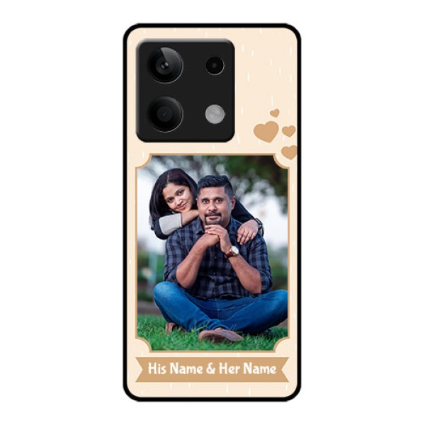 Xiaomi Redmi Note 13 5G Custom Glass Phone Case - With Confetti Love Design Xiaomi Redmi Note 13 5G Custom Glass Phone Case - With Confetti Love Design