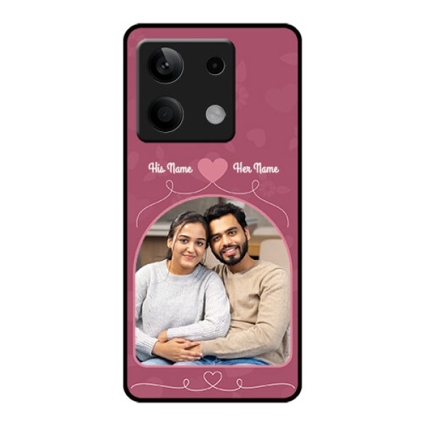 Xiaomi Redmi Note 13 5G Custom Glass Phone Case - Love Floral Design