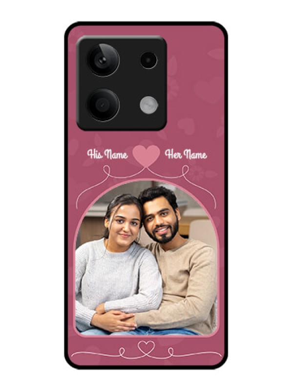 Custom Xiaomi Redmi Note 13 5G Custom Glass Phone Case - Love Floral Design