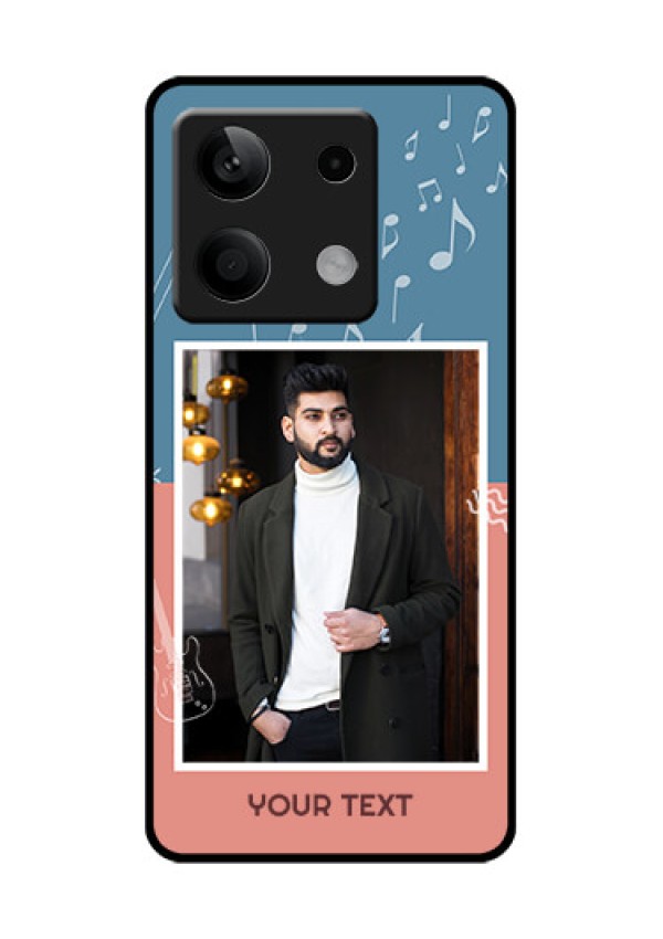 Xiaomi Redmi Note 13 5G Custom Glass Phone Case - With Color Musical Note Design