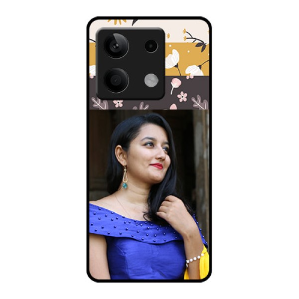 Xiaomi Redmi Note 13 5G Custom Glass Phone Case - Stylish Floral Design Xiaomi Redmi Note 13 5G Custom Glass Phone Case - Stylish Floral Design