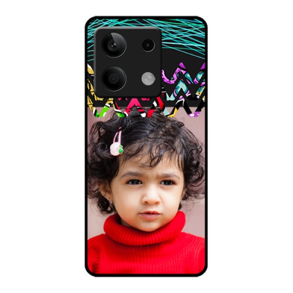 Xiaomi Redmi Note 13 5G Custom Glass Phone Case - Neon Abstract Design