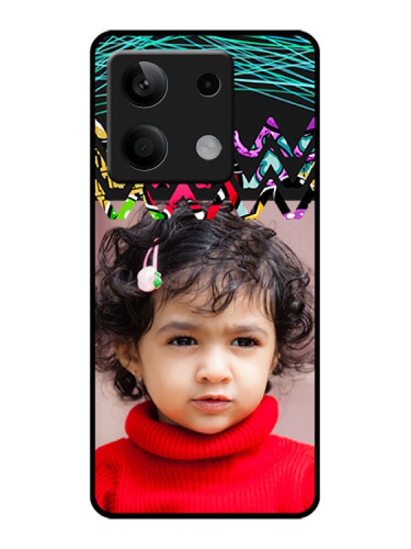 Custom Xiaomi Redmi Note 13 5G Custom Glass Phone Case - Neon Abstract Design