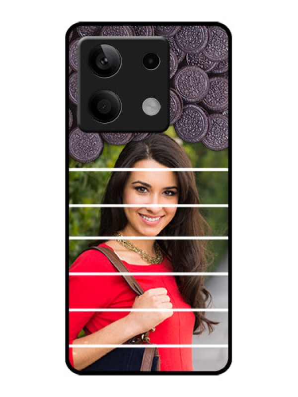 Custom Xiaomi Redmi Note 13 5G Custom Glass Phone Case - With Oreo Biscuit Design