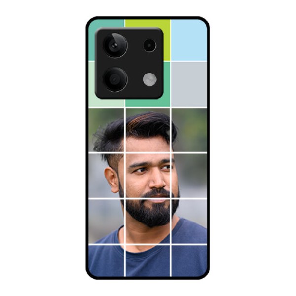 Xiaomi Redmi Note 13 5G Custom Glass Phone Case - With White Box Pattern