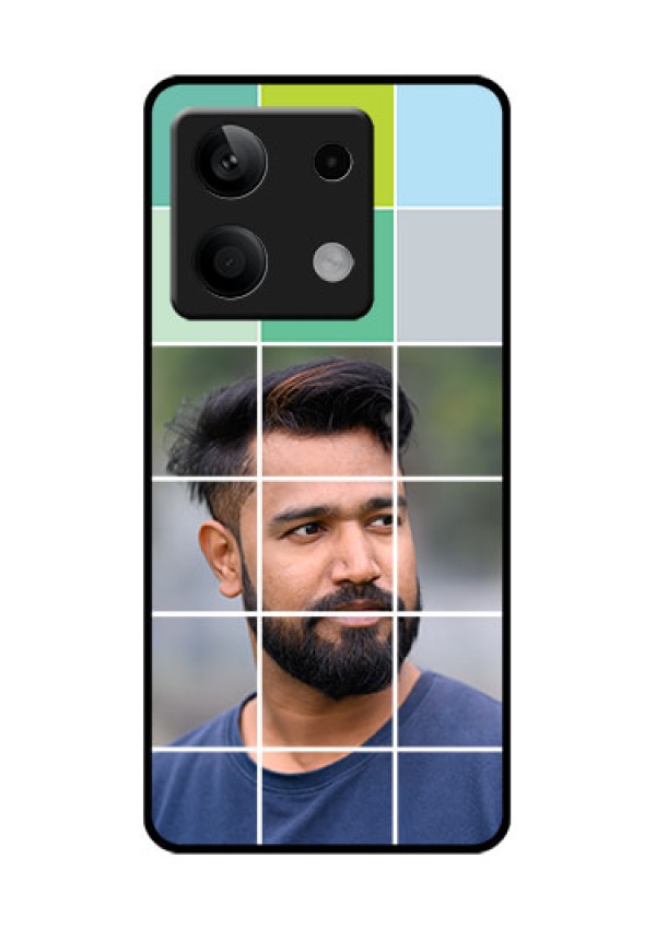 Xiaomi Redmi Note 13 5G Custom Glass Phone Case - With White Box Pattern