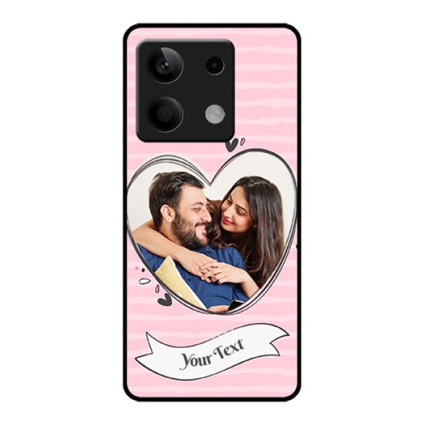 Xiaomi Redmi Note 13 5G Custom Glass Phone Case - Vintage Heart Design