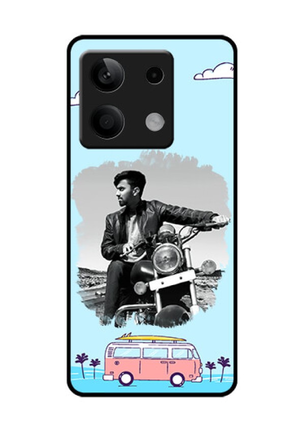 Xiaomi Redmi Note 13 5G Custom Glass Phone Case - Travel & Adventure Design