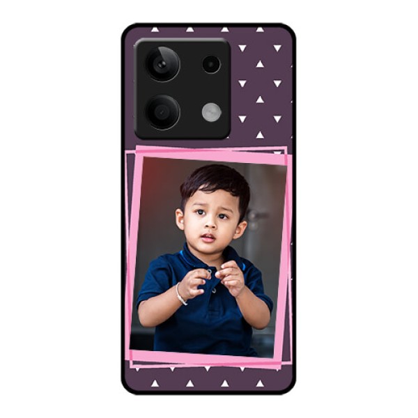 Xiaomi Redmi Note 13 5G Custom Glass Phone Case - Triangle Pattern Dotted Design Xiaomi Redmi Note 13 5G Custom Glass Phone Case - Triangle Pattern Dotted Design