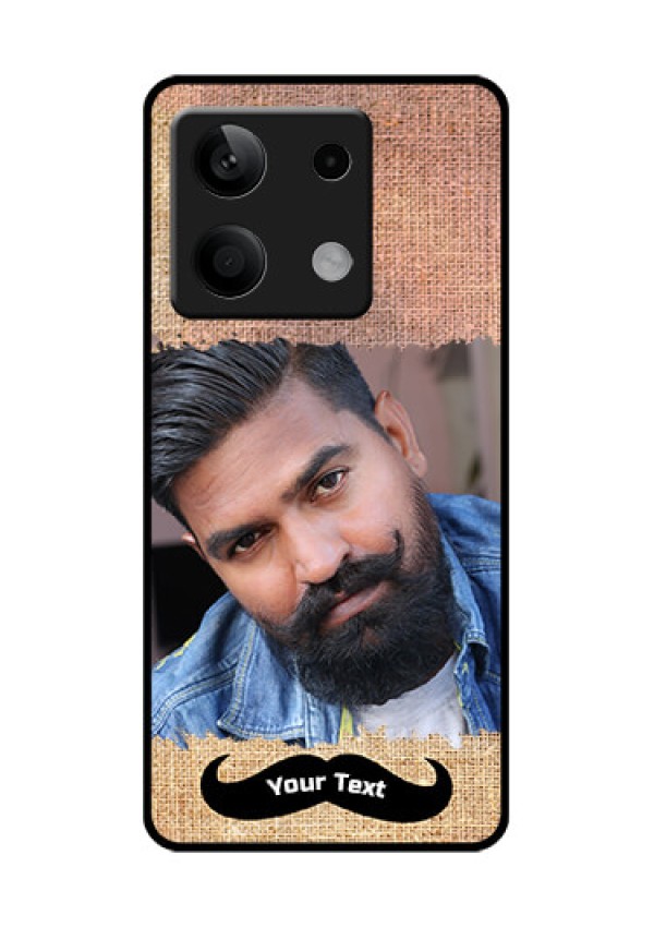 Xiaomi Redmi Note 13 5G Custom Glass Phone Case - With Texture Design