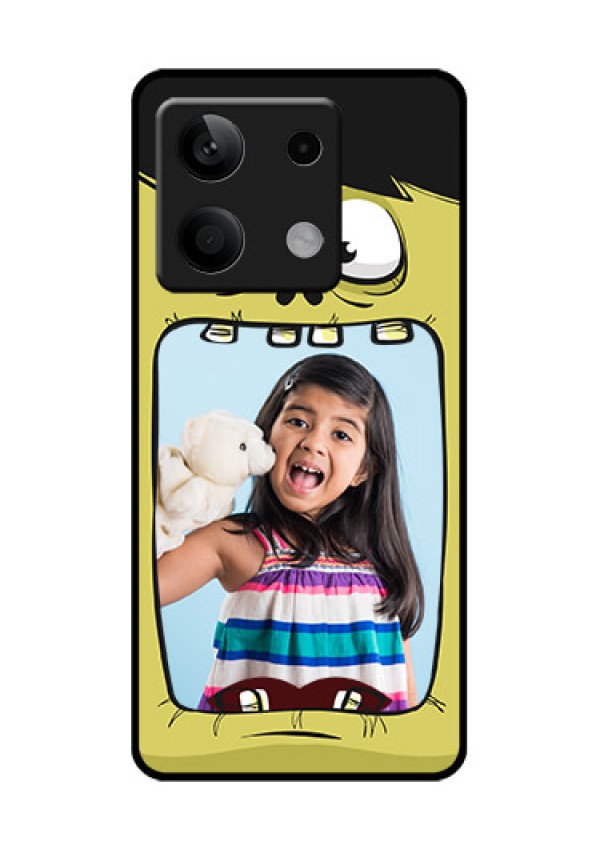 Xiaomi Redmi Note 13 5G Custom Glass Phone Case - Cartoon Monster Back Case Design