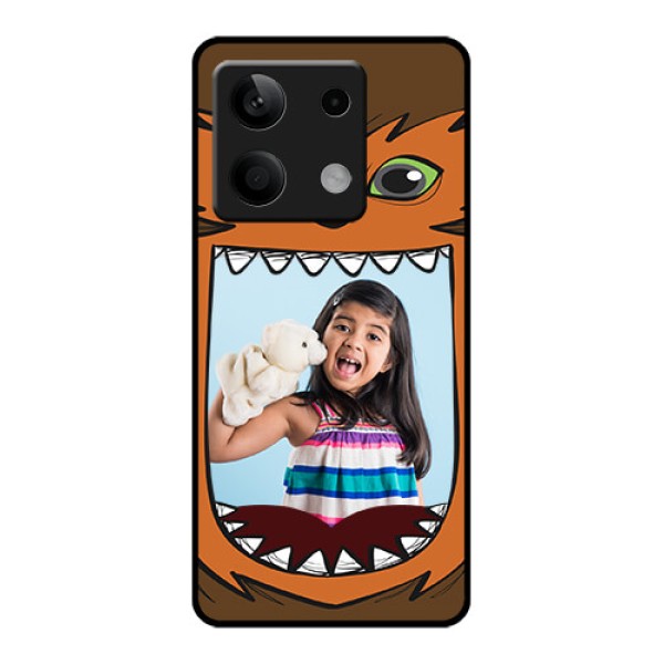 Xiaomi Redmi Note 13 5G Custom Glass Phone Case - Owl Monster Back Case Design Xiaomi Redmi Note 13 5G Custom Glass Phone Case - Owl Monster Back Case Design