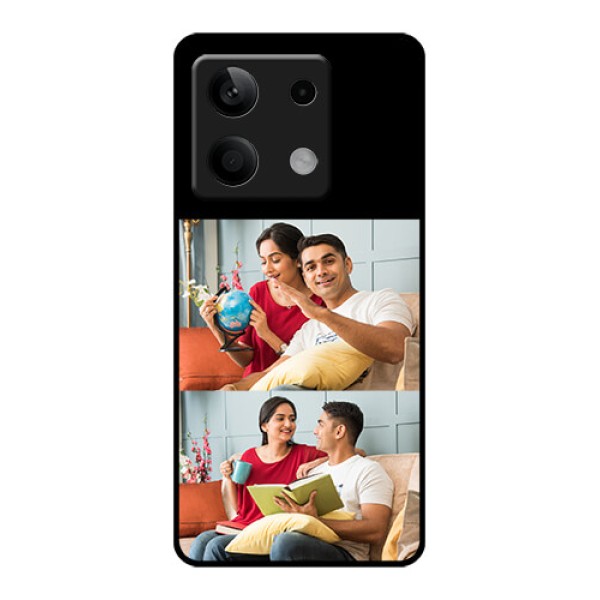 Xiaomi Redmi Note 13 5G Custom Glass Phone Case - 2 Images Design