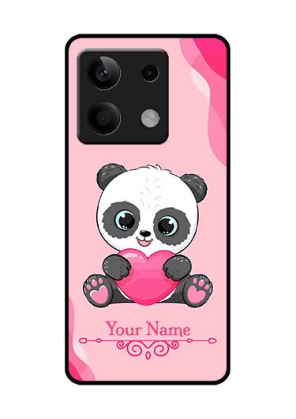 Xiaomi Redmi Note 13 5G Custom Glass Phone Case - Cute Panda Design