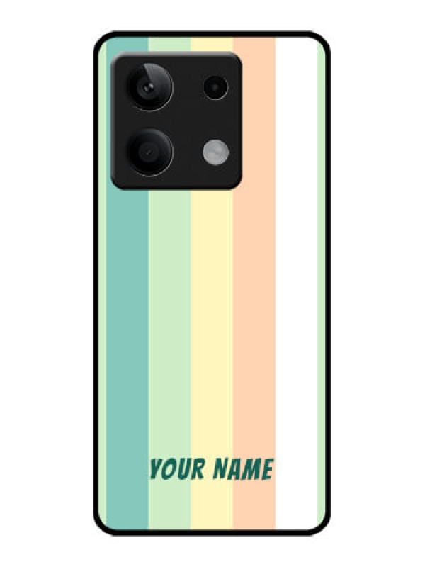 Custom Xiaomi Redmi Note 13 5G Custom Glass Phone Case - Multi - Colour Stripes Design