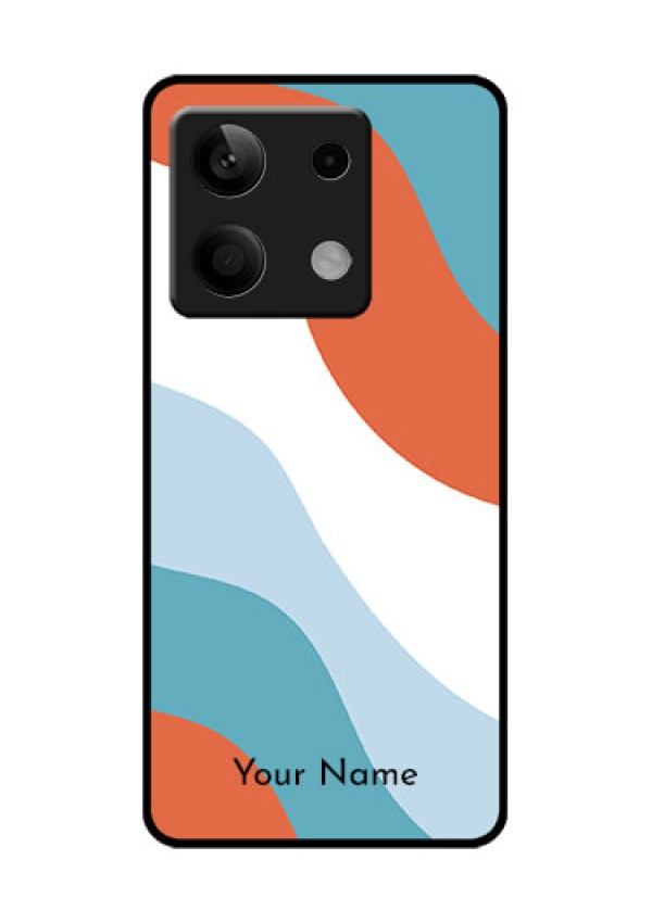 Xiaomi Redmi Note 13 5G Custom Glass Phone Case - Coloured Waves Design