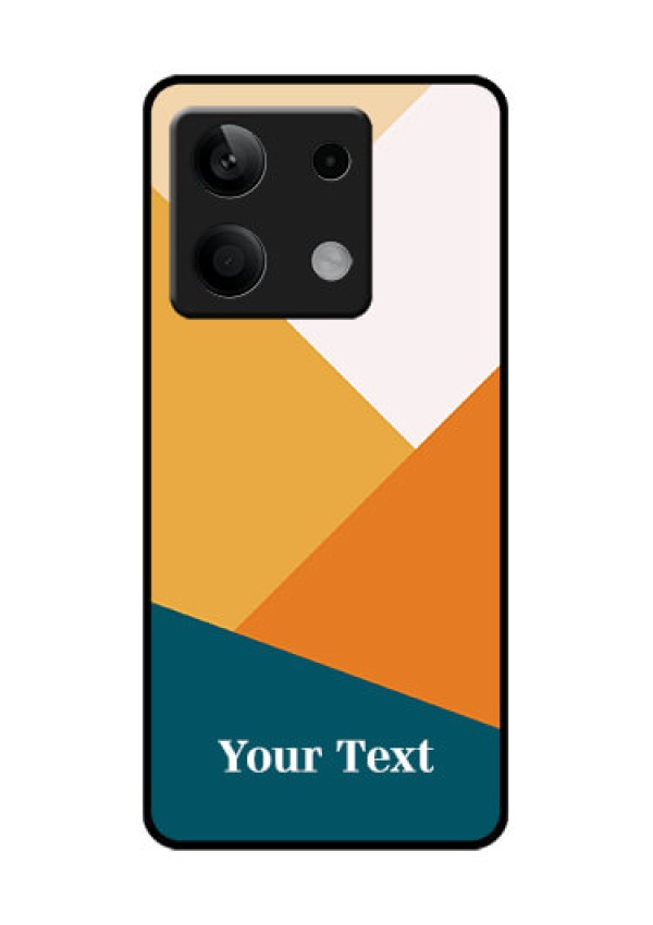 Xiaomi Redmi Note 13 5G Custom Glass Phone Case - Stacked Multi - Colour Design