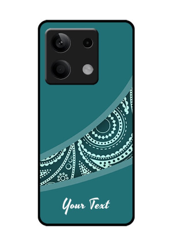 Xiaomi Redmi Note 13 5G Custom Glass Phone Case - Semi Visible Floral Design
