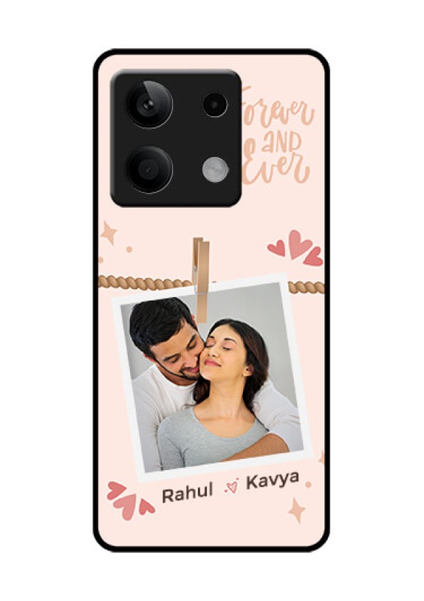 Xiaomi Redmi Note 13 5G Custom Glass Phone Case - Forever And Ever Love Design