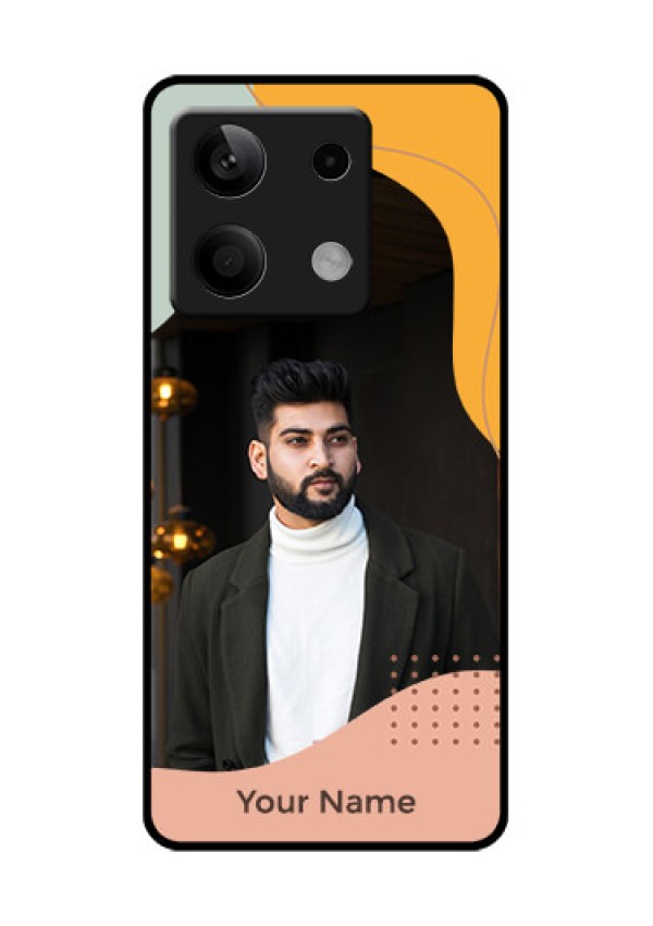 Xiaomi Redmi Note 13 5G Custom Glass Phone Case - Tri - Coloured Overlay Design