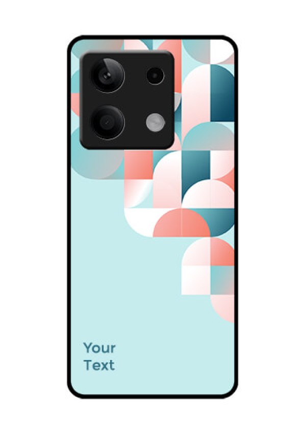 Xiaomi Redmi Note 13 5G Custom Glass Phone Case - Stylish Semi - Circle Pattern Design